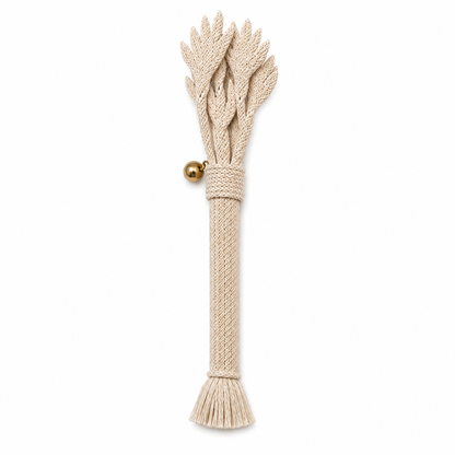 Natural Catnip Stick Cat Toy – Woven Interactive Cat Chew Toy with Bell for Cats and Kittens