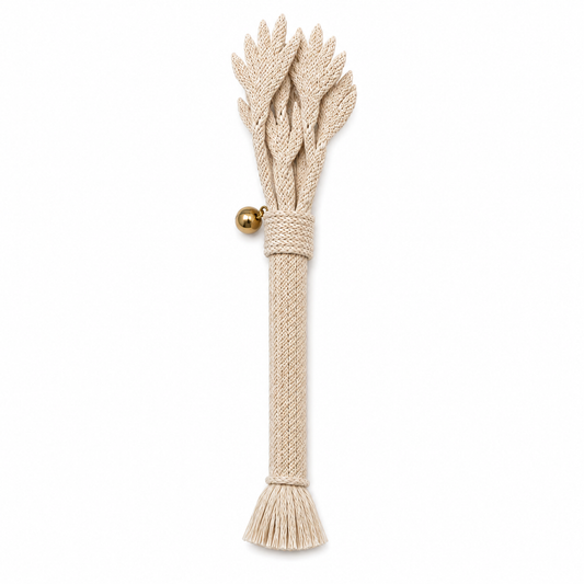 Natural Catnip Stick Cat Toy – Woven Interactive Cat Chew Toy with Bell for Cats and Kittens