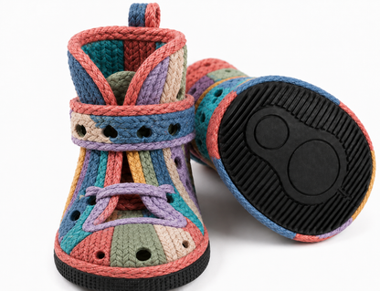 Waterproof Dog Boots – Adjustable Anti-Slip Dog Shoes for Outdoor Walking and Paw Protection (4 Pack)
